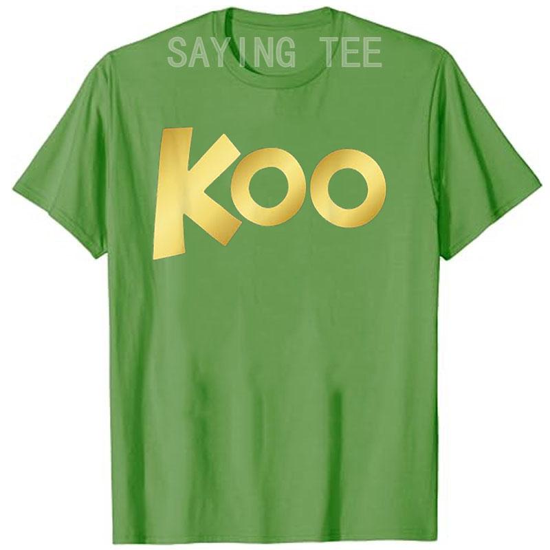 The Roo Kanga | Koo Koo Kangaroo T-Shirt Letters Printed Graphic Tee Tops Music Lover Graphic Outfits Short Sleeve Blouses Gifts