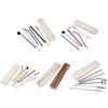 7pcs/set Reusable Drinking Straw 304 Stainless Steel Straws with Brush Set Bar Cocktail Straw for Milk Drinkware Party