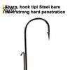 Small Fishing Tackle 50Pcs Metal Hooks Set, 3.5/5/7/10/14g Jig Head Hook, Heavy Outdoor Gear Duty Fish Hook with Barbs for Freshwater Saltwater