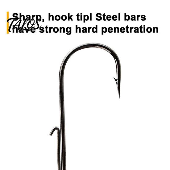 Small Fishing Tackle 50Pcs Metal Hooks Set, 3.5/5/7/10/14g Jig Head Hook, Heavy Outdoor Gear Duty Fish Hook with Barbs for Freshwater Saltwater