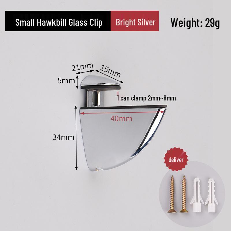 Adjustable Glass Shelf Clip Support Bracket