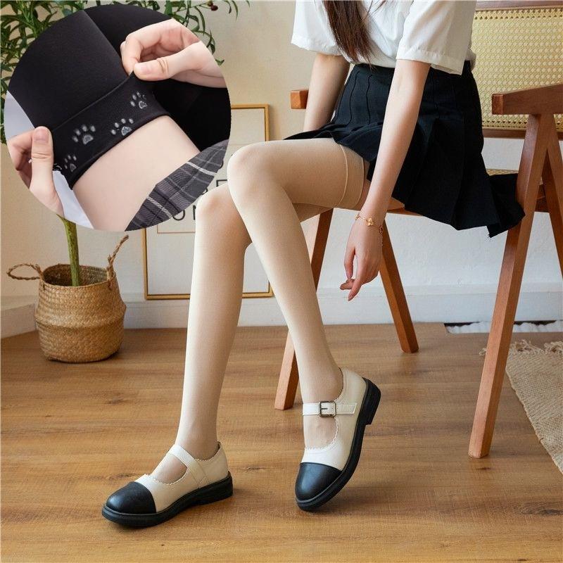 Silicone Non-Slip Knee Socks Solid Color Korean Jk Japanese Stockings Children Spring And Autumn Tall Black Stockings Thigh Socks