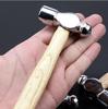 Small Round-head Hand Hammer, Wooden Handle Hammer, Steel Ball Head Hammer, Portable Compact Hammer, Carpenter's Hammer, Metalworking Hammer