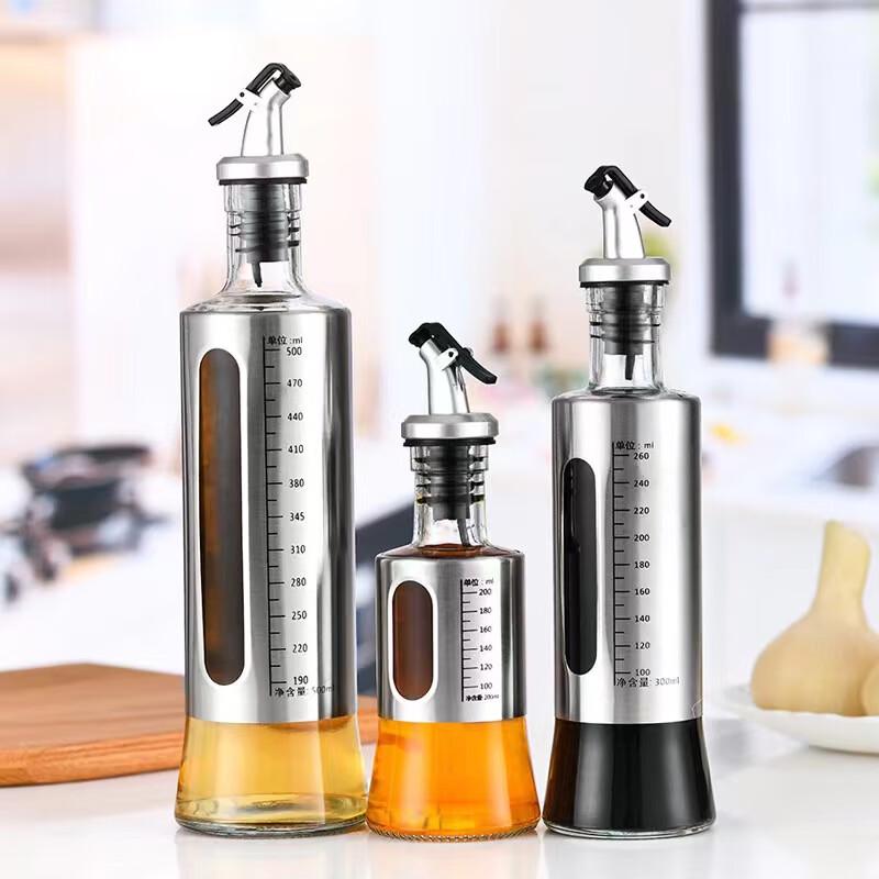 Mailang 304 Stainless Steel Oil & Sauce Dispenser Set