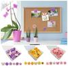 30Pcs 3D Flower Pushpins DIY Thumb Tacks Portable Decorative Studs  Office Binding Supplies