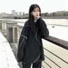 Felpe con cappuccio senza cappello Harajuku BF Style Nero Hip-hop Chic Teens Felpe Autunno Trendy All-match Daily Simple Womens Streetwear Nuovo