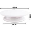 1Pc Anti-skid Runde Kuchen Drehscheibe Kunststoff Rotierenden Kuchen Dekorieren Zusammengebauten Kuchen Tisch Backen Werkzeug