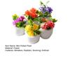 5 Pcs Mini Potted Plant Dollhouse Miniature Bonsai Ornament Tiny Fake Plants And Flowers for Dollhouse Landscaping Crafts