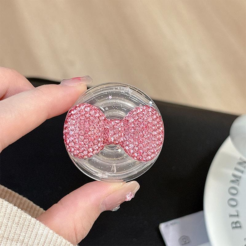 Rhinestone Bow Telescopic Phone Stand & Magnetic Holder