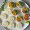 Hand Pressed Mooncakes Mold Bean Pastes Cake Press Mould Flower Shape Round Pastries Maker Kitchen Baking Supplies