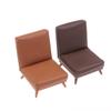 1:12 Scale Dollhouse Miniature Single Pu Leather Sofa Chair Doll House Living Room Furniture Model For Diy Scene Decoration