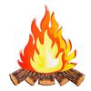 Fire Party Decor Torch Halloween Decoration Artificial Bonfire Paperboard Campfire Cardboard Flame