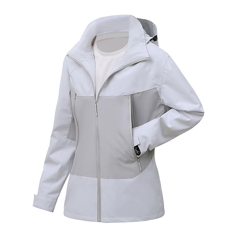 Women's Ski Jacket 2025: New Early Spring Color Block Waterproof Windproof Casual & Workwear Jacket for Men