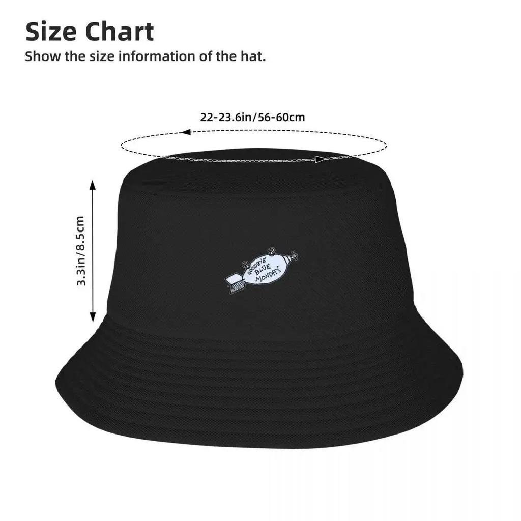 Goodbye Blue Monday Bucket Hat Hat Luxury Brand Anime Gentleman Hat Men Wear Women's
