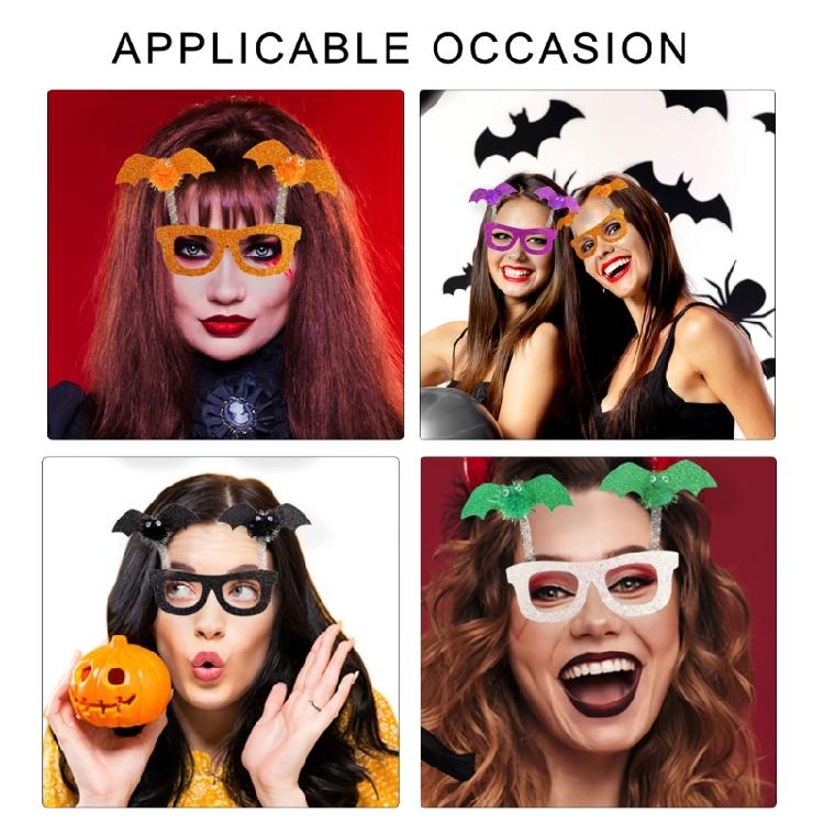 Halloween Theme Eyeglasses Festival Eyewear Holiday Party Spoof Bat Wing Glasses Adult Kids Costume Accessories