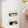 Plast Brilleholder Organizer Ophængelig Solbrille Display Stand Hylde Selvklæbende Vægmonteret Brilleopbevaring Til Hjemmeopbevaring