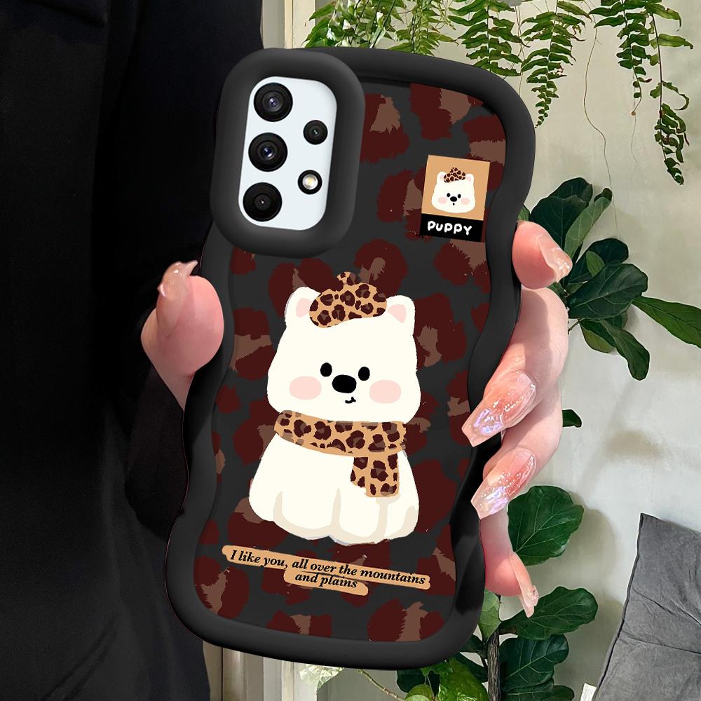 

Окрашенный узор Big Wave Edge Мягкий силиконовый материал Macaron чехол для телефона противоударный защитный резиновый чехол для Samsung Xiaomi Poco Redmi Redmi Note 11 Pro чёрный