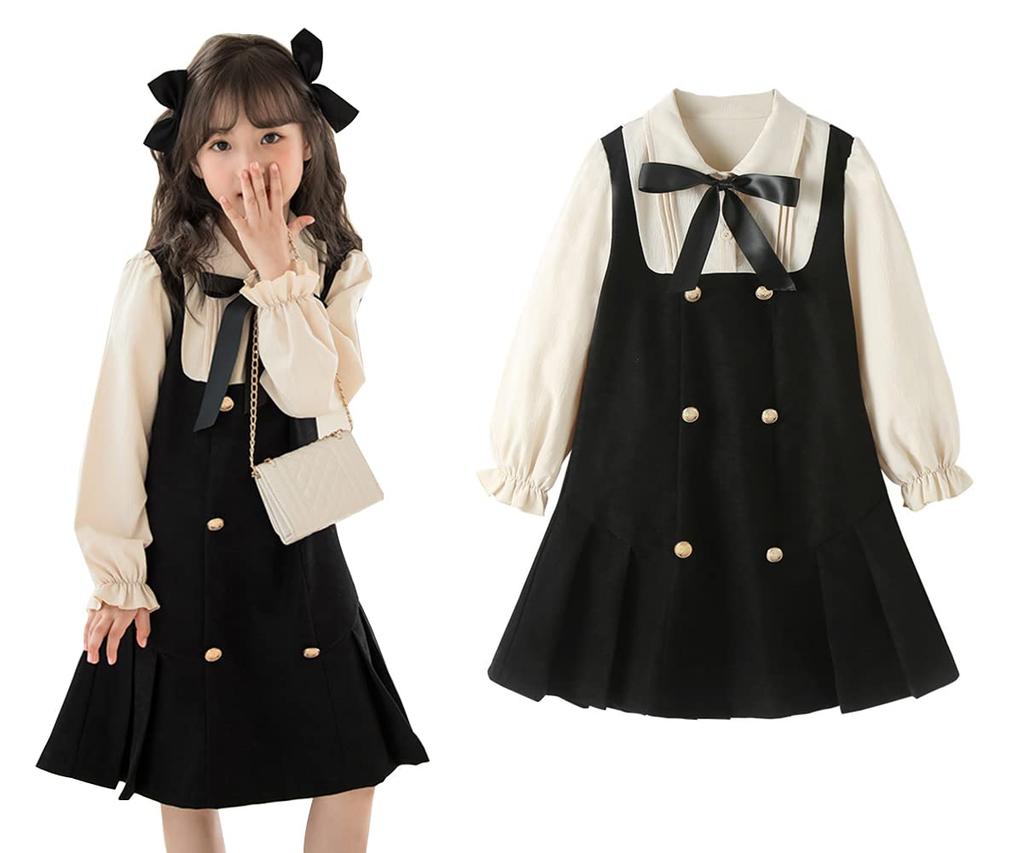 Emfay Long Sleeve Perfect for Entrance and Casual Girls' Dress, Ceremonies, Graduations, Recitals, Weddings, (130)