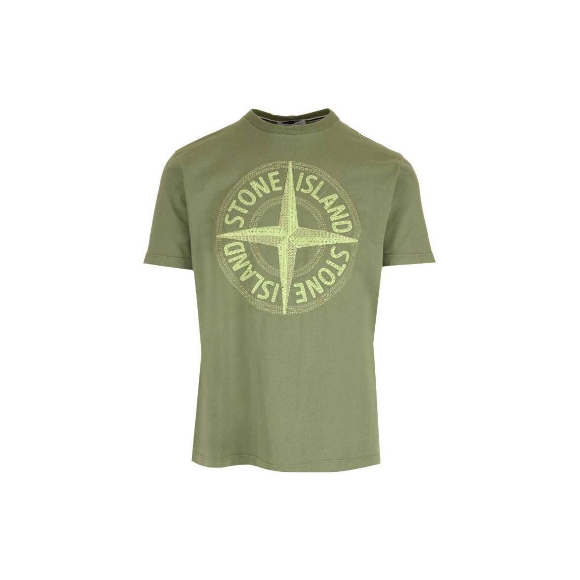 

Stone Island Front Logo T-Shirt Sage Men Tops Green 781521580-V0055 XL