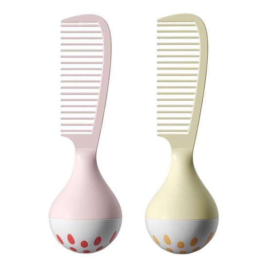 Samostojící hřeben na vlasy Hřeben se zuby ve tvaru U s váženou základnou Muži Ženy Husté Kudrnaté Mokré Vlasy Styling Rozčesávací hřeben