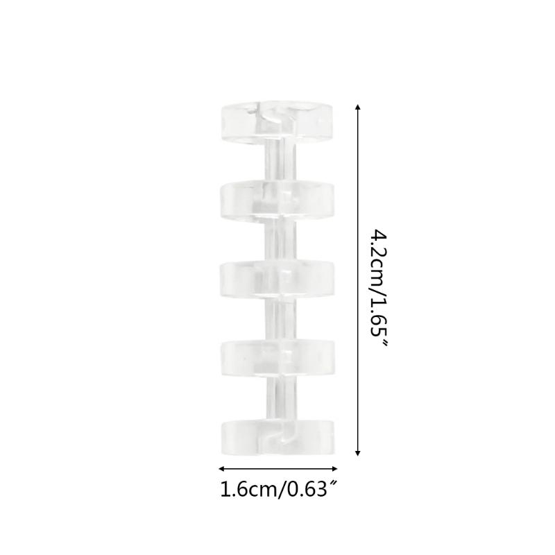 5-Ring Binding Clip 0.63" Diameter 5-ring Binding Coils Binding Comb Clip Closure Open for All Loose-leaf Notebooks