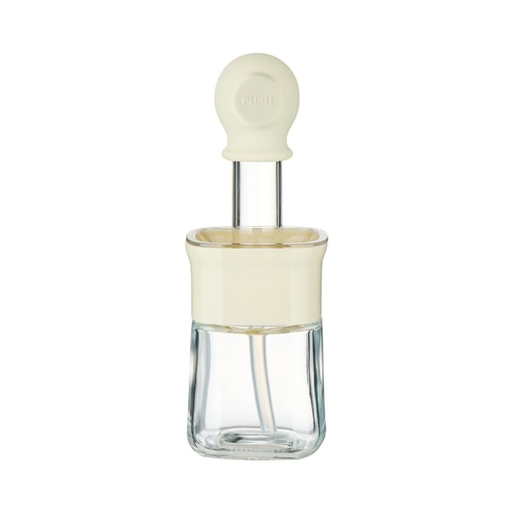 230ml Oil Bottle Silicone Basting Brush Oil Pot Dust-proof 2 in 1 Oil Dispenser Brush Kitchen