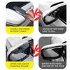 2 Stück Verbesserte Aufsteckbare Auto-Regenabweiser Auto-Rückspiegel-Regenabdeckung Universal Kohlefaser-PVC-Sonnenschutz Schutz Autozubehör