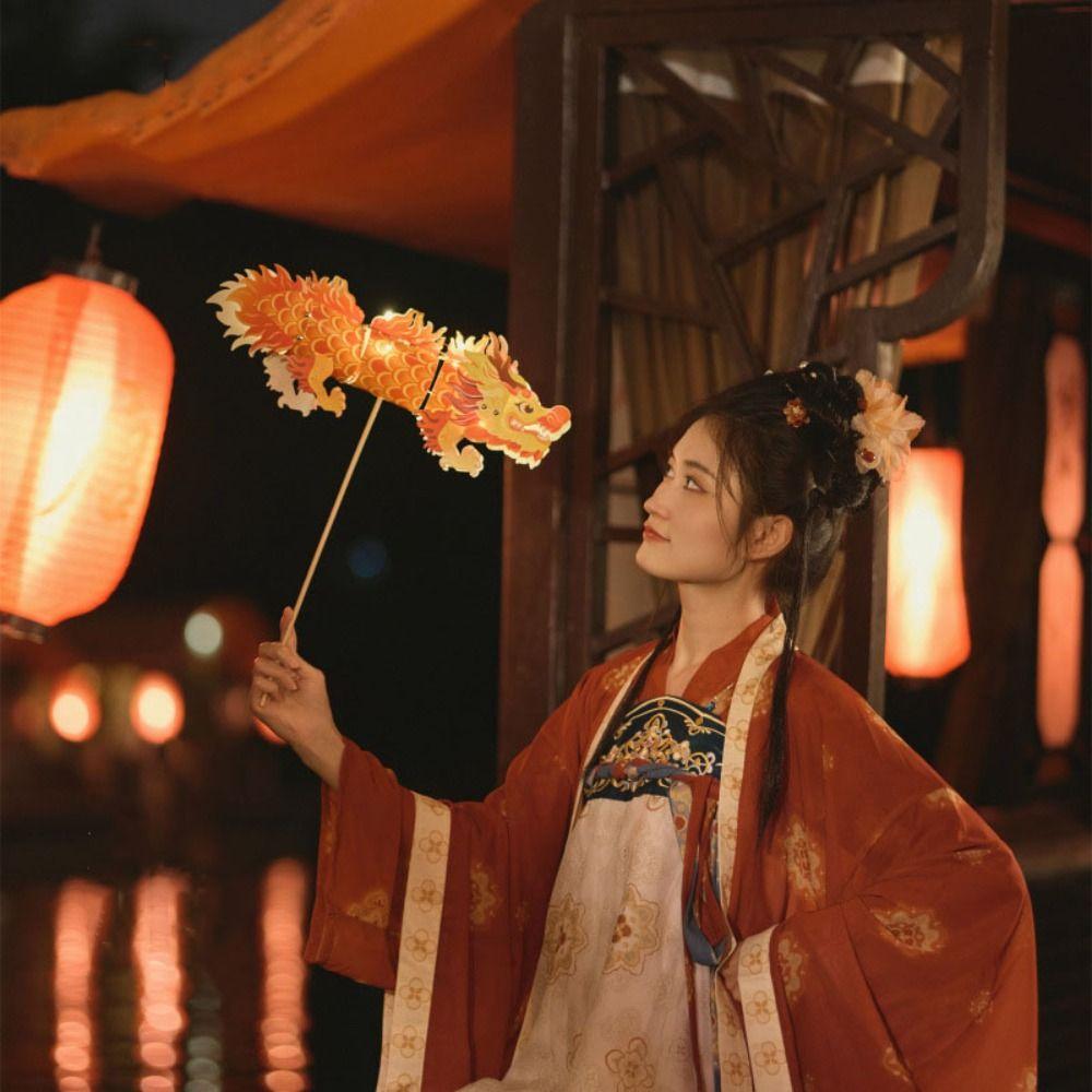 Glowing Lantern Making Material Flexible Spring Festival Dragon Decoration Lantern Festival