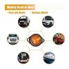 10-Pack LED Outline Side Marker Lights – 24V Waterproof Clearance Lamps for Truck, Trailer, Bus & Universal Commercial Vehicles (Amber)