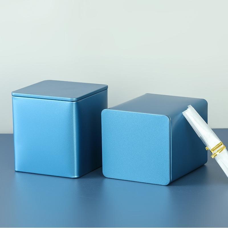 Coffee Bean Tea Leaf Sugar Storage Jar Empty Tea Tinplate Container Condiment,Coffee Bean Pot Containers Desktop Tea Bag Tin