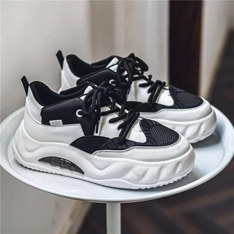 Дизайнерские мужские туфли нового стиля с цветными блоками — фото 12