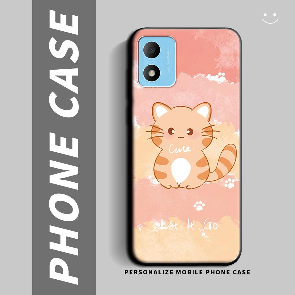 

For TCL 305i 5164D / TCL305 306 Case Cartoon Cute Cat Flower Shockproof Silicone Soft Phone Case For TCL305i 5164D Back Cover TCL 305i 5164D