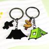 Pingente de Chaveiro Liga de Zinco Processo de Gotejamento de Óleo Estilização Tema Camping Porta-Chaves Portátil Design Versátil Chaveiro com Tema Natureza