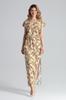 Leopard and Leaf Print Maxi Dress - Stylish Summer Dress M668 Size