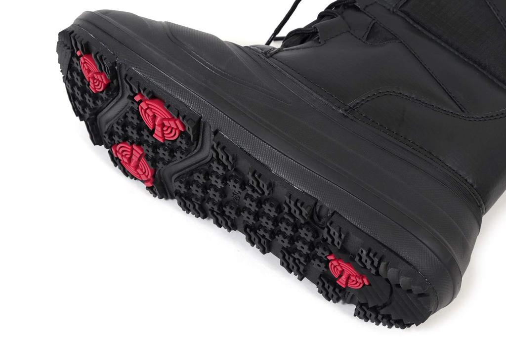 Akiriko Men's Snow Boots, Synthetic Leather, 4cm Waterproof, Lace-Up, Grip Sole, Navy, Size 26cm