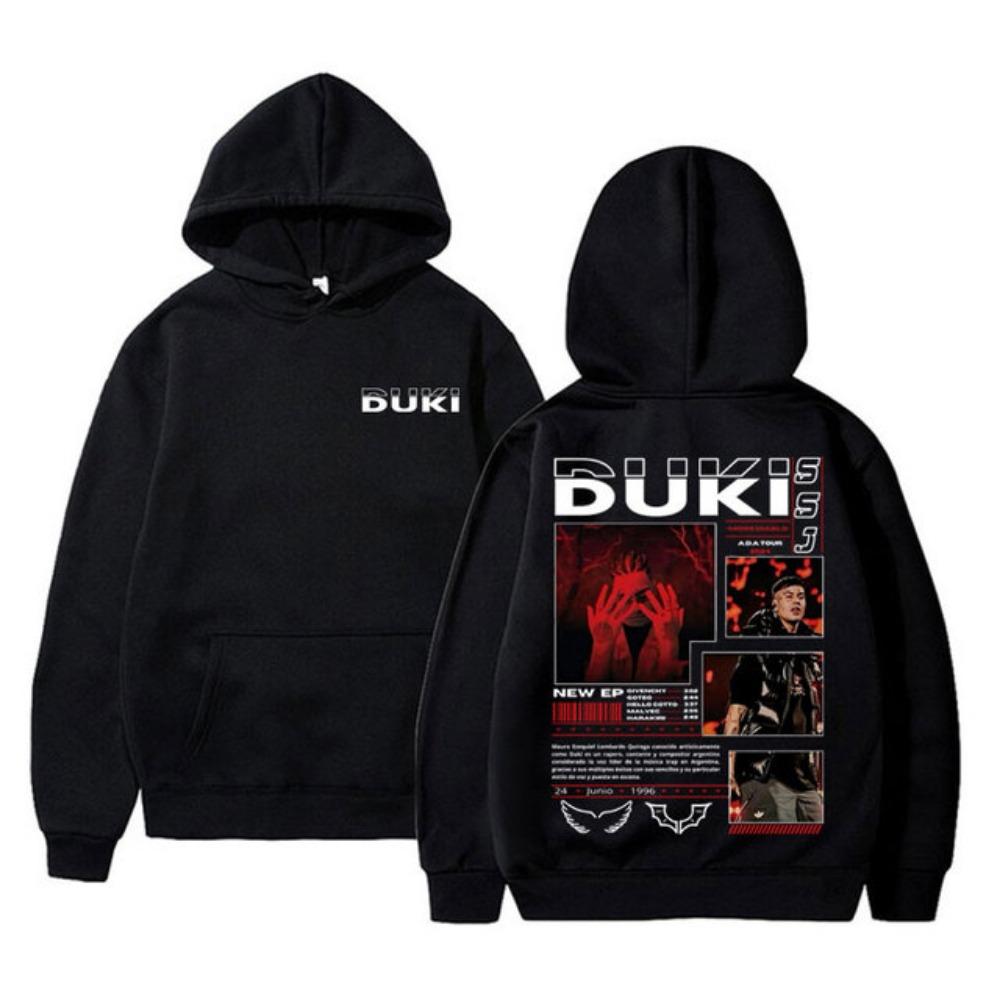 Rap Album Print Hooded Sweatshirt Unisex Casual Sweater Men's and Women's Popular Hooded Sweatshirt Fashionable Hip-hop Plus Size Streetwear