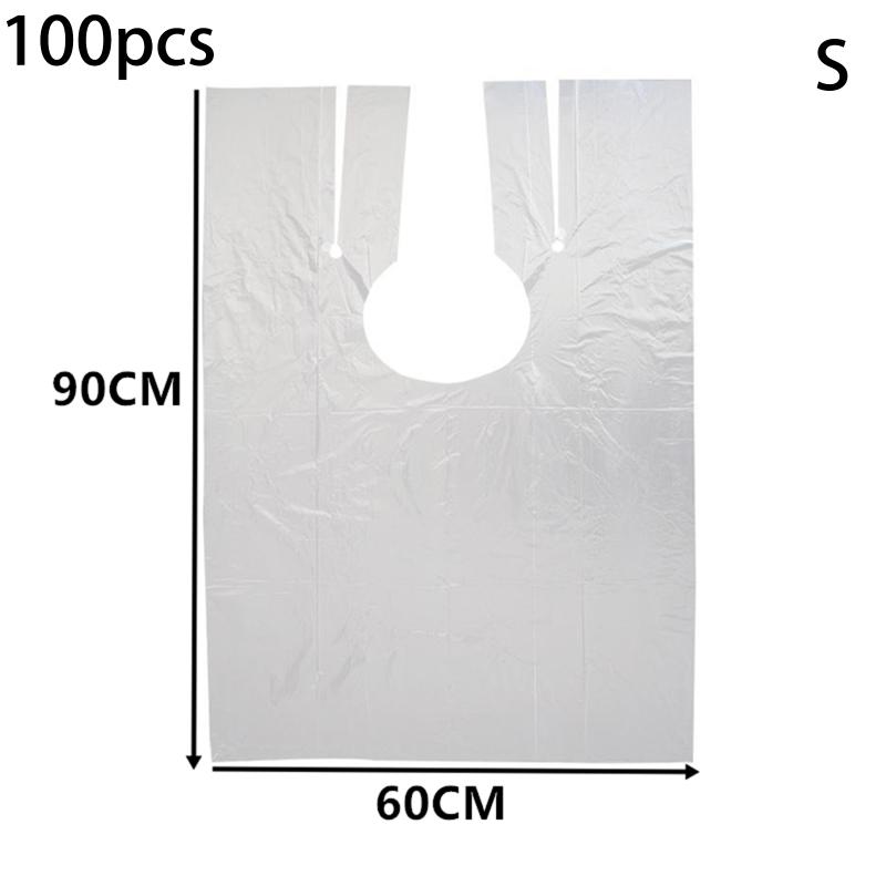 Hairdressing Disposable Cape 100pcs Waterproof Barber Salon Shawl Lightweight Hair Coloring Haircut Tools