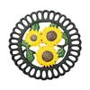 Cast Iron Trivet, Heat Resistant Metal Trivet for Pot Pan Teapot, Sturdy Plate Pad Kitchen