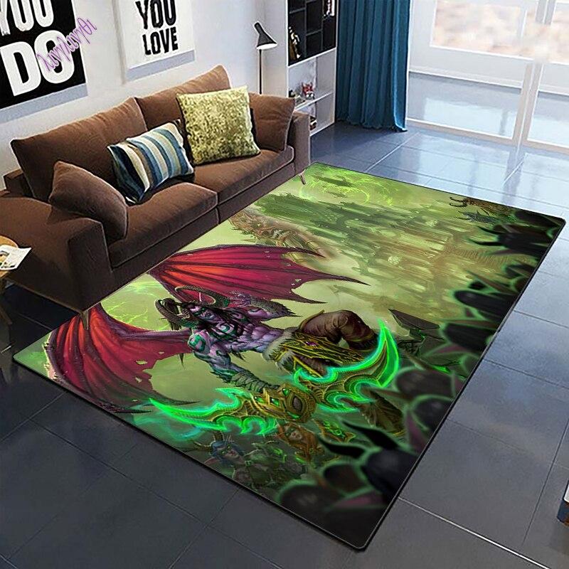World of Warcraft Cool Creativity Tištěný vzor Protiskluzový koberec Bohemia Koberec Obývací pokoj Dekorace koberce Tapiserie
