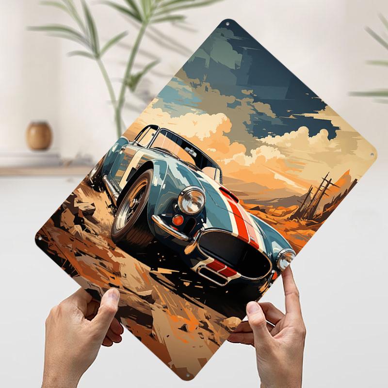 AC Cobra Classic Car Printed Poster Customized Wall Art Retro Vintage Metal Tin Signs for Room Modern Home Decoration Luxury