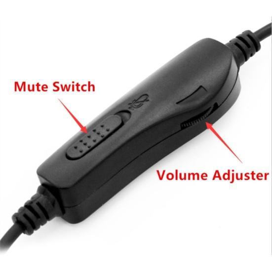 H500D 2.5mm/Dual 3.5mm/RJ9/USB Headset Noise Cancelling Call Center Headphone