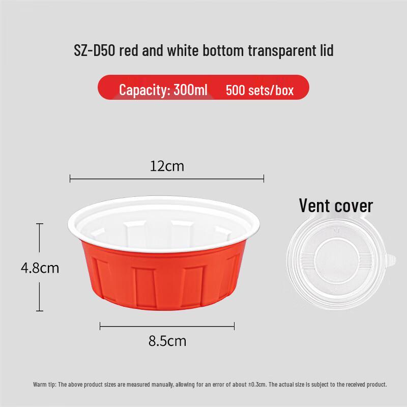 Disposable Round Meal Prep Containers with Lids