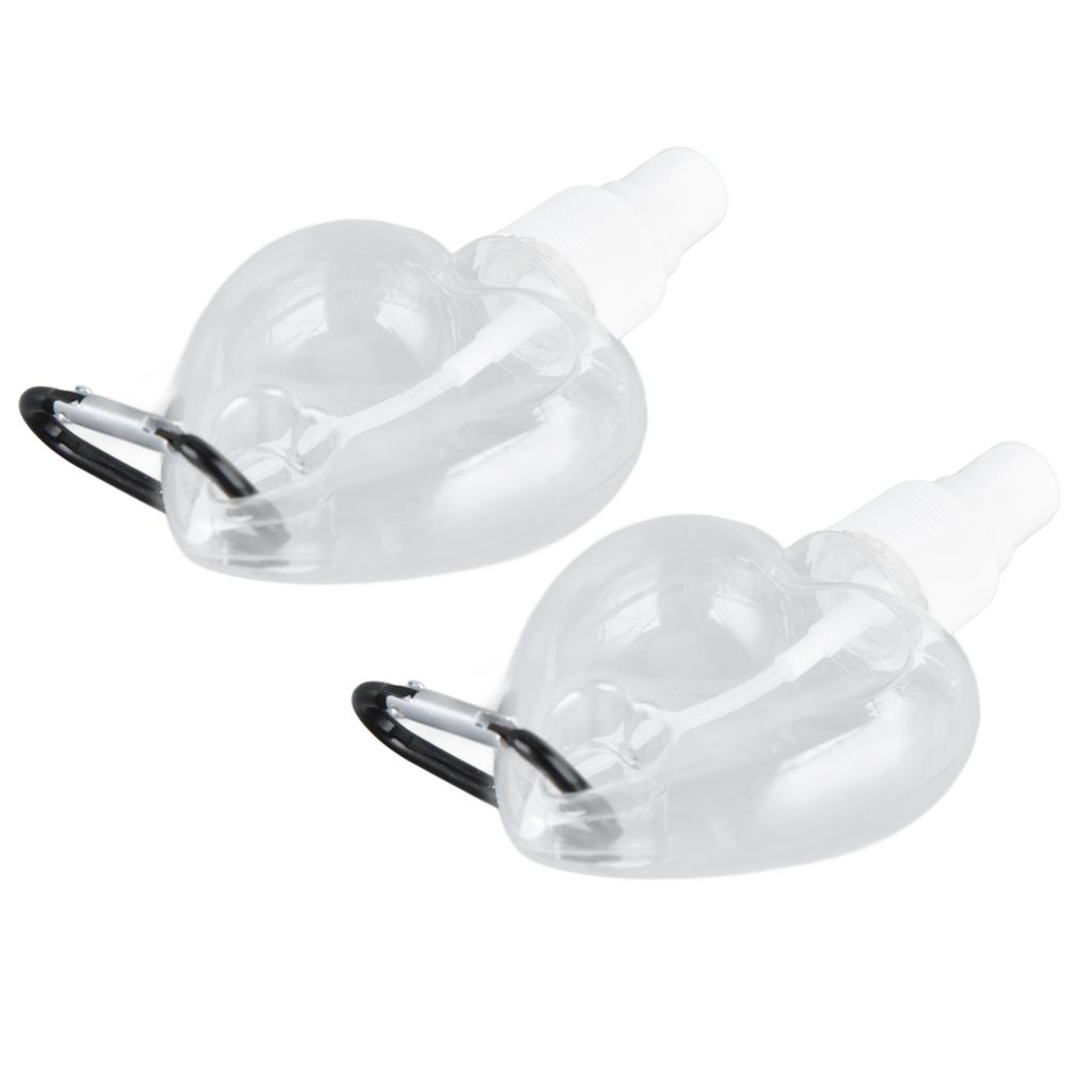 2 Pcs 50ml Reise Schlüsselanhänger Flaschen Tragbare Kunststoff Klar Auslaufsicher Nachfüllbar Leere Squeeze