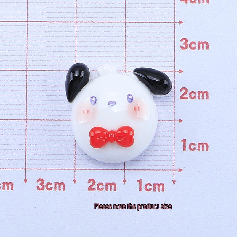 Cute Animal Head Cartoon Resin Hair Clip DIY Ornament Pack
