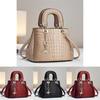 Crocodile Pattern Fashion Women's Handbag Large Capacity Soft Leather Atmospheric Middle-aged Mom Bag