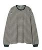 PARTIMENTO Classic Striped Long Sleeve Beige