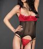 Red Lace Strapless Guêpière - Chilirose - Girly