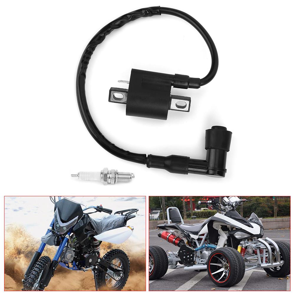 Ignition Coil D8EA Spark Plug Kit for 150cc 200 250cc PIT Quad Dirt Bike ATV Buggy