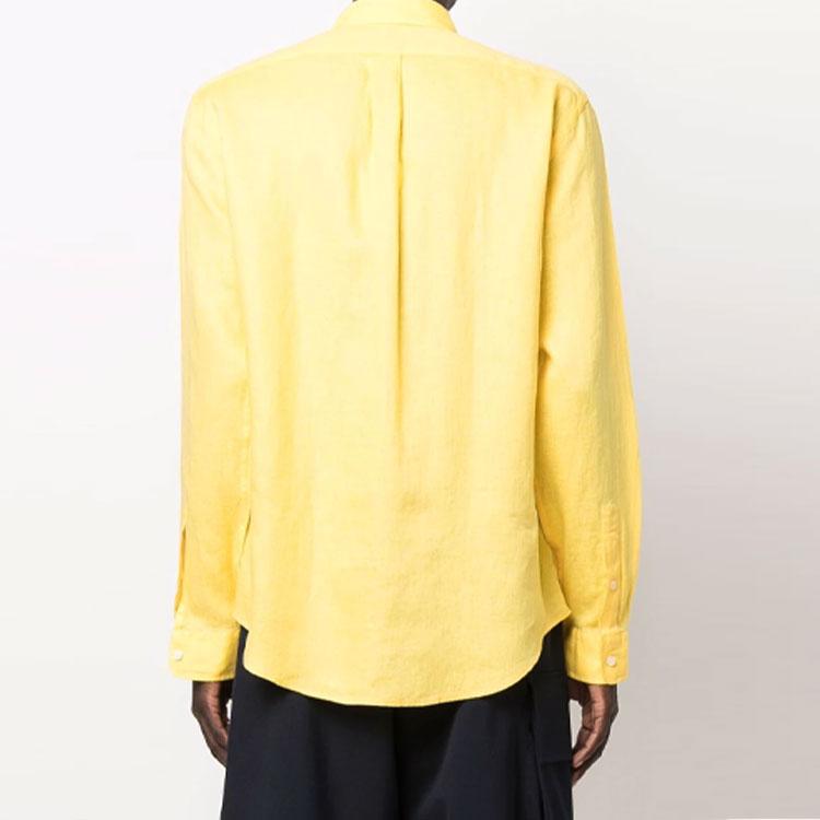 Polo Ralph Lauren Long Sleeve Button Down Shirt Men Shirts Yellow 710829443-007