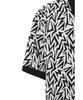 WAAC Men Waacky Illusion Pattern Knit Polo Wmwam26204Bkx
